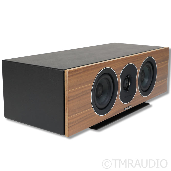 Sonus Faber Lumina CI Center Channel Speaker; Walnut w/ Black Leather