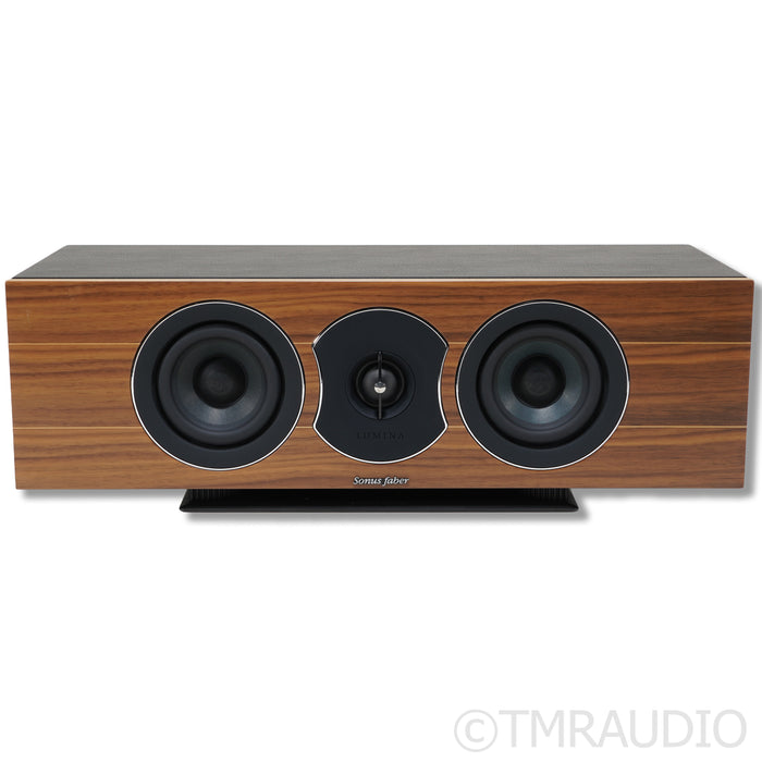 Sonus Faber Lumina CI Center Channel Speaker; Walnut w/ Black Leather