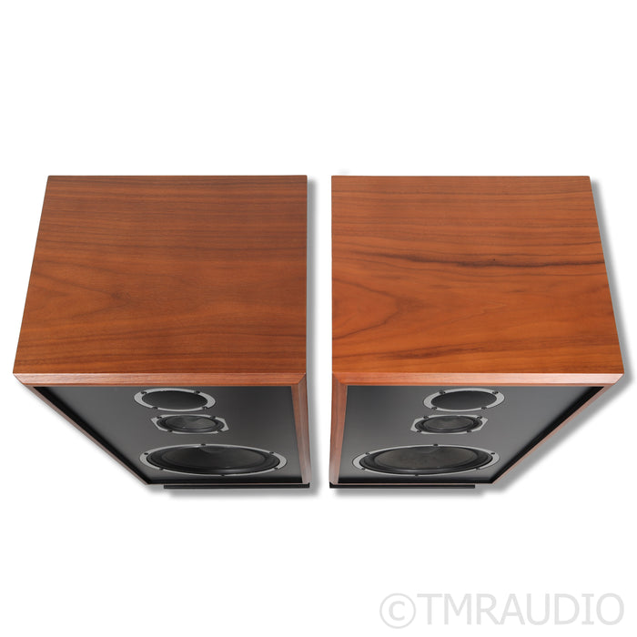 KLH Model Five Bookshelf Speakers; Walnut Pair with Stands