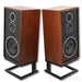 KLH Model Five Bookshelf Speakers; Walnut Pair with Stands