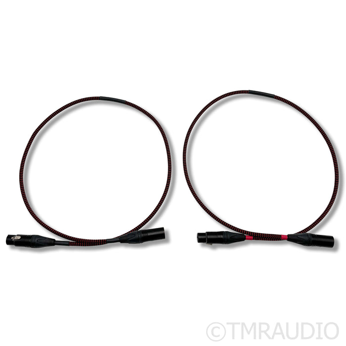 Black Cat 3202 XLR Cables; 1m Pair Balanced Interconnects