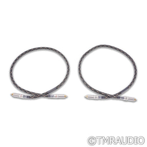Audio Sensibility Statement OCC Silver RCA Cables; 1m Pair Interconnects