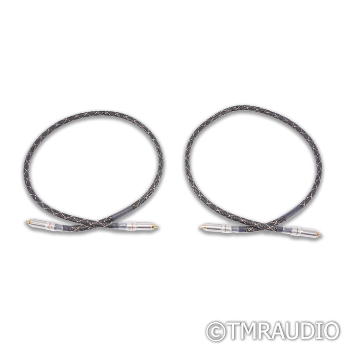 Audio Sensibility Statement OCC Silver RCA Cables; 1m Pair Interconnects