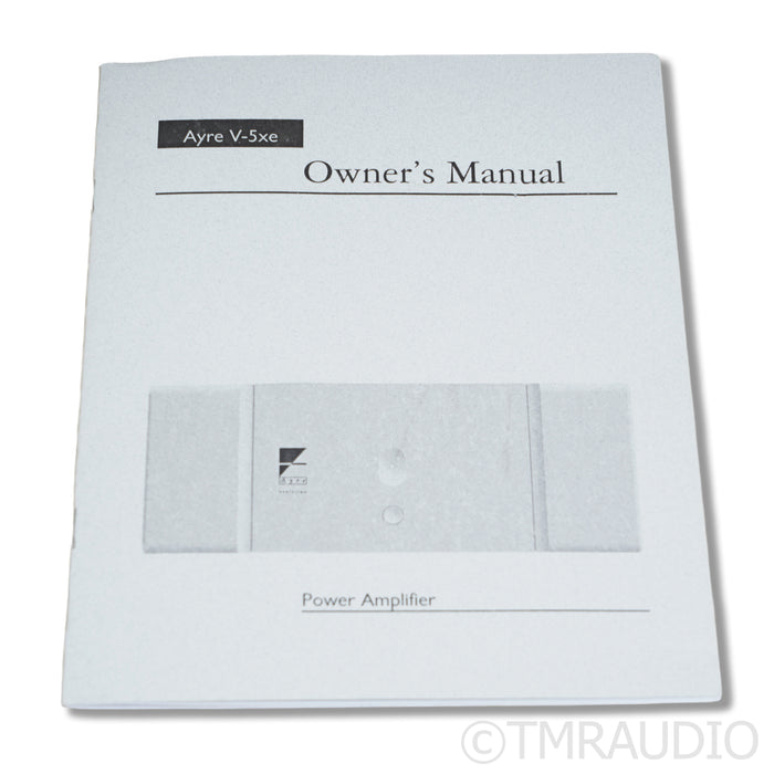 Ayre Acoustics V-5xe Stereo Power Amplifier