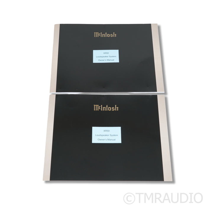 McIntosh XR50 Bookshelf Speakers; Gloss Black Pair