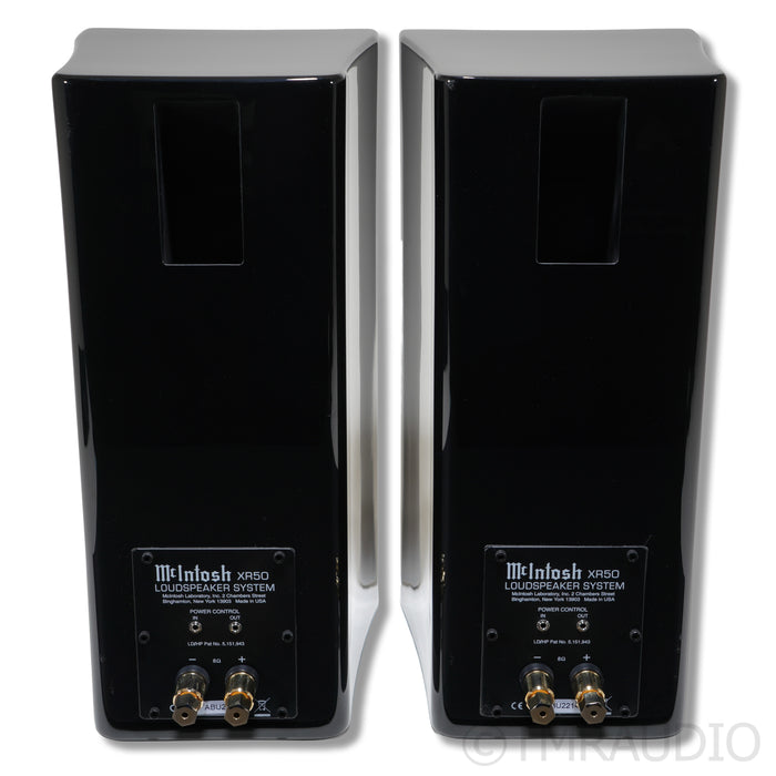 McIntosh XR50 Bookshelf Speakers; Gloss Black Pair