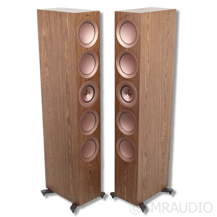 KEF R11 Meta Floorstanding Speakers; Walnut Pair