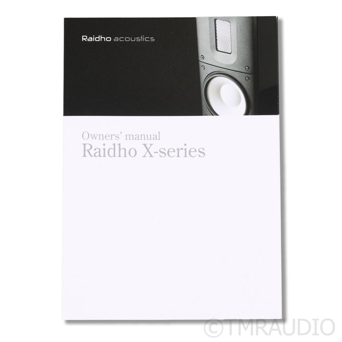 Raidho Acoustics X2.6 Floorstanding Speakers; Black Pair