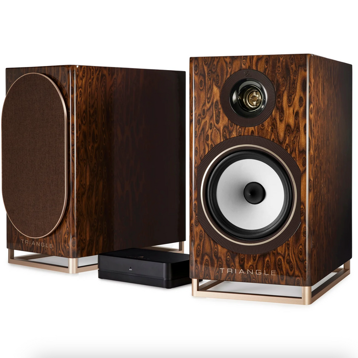 Triangle Capella Wireless Active Speakers; Nebula Brown Pair (Mint / Unused)