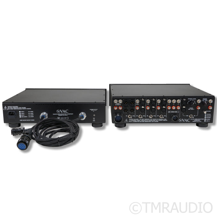 VAC Master Stereo Tube Preamplifier with Power Supply; MM / MC Phono
