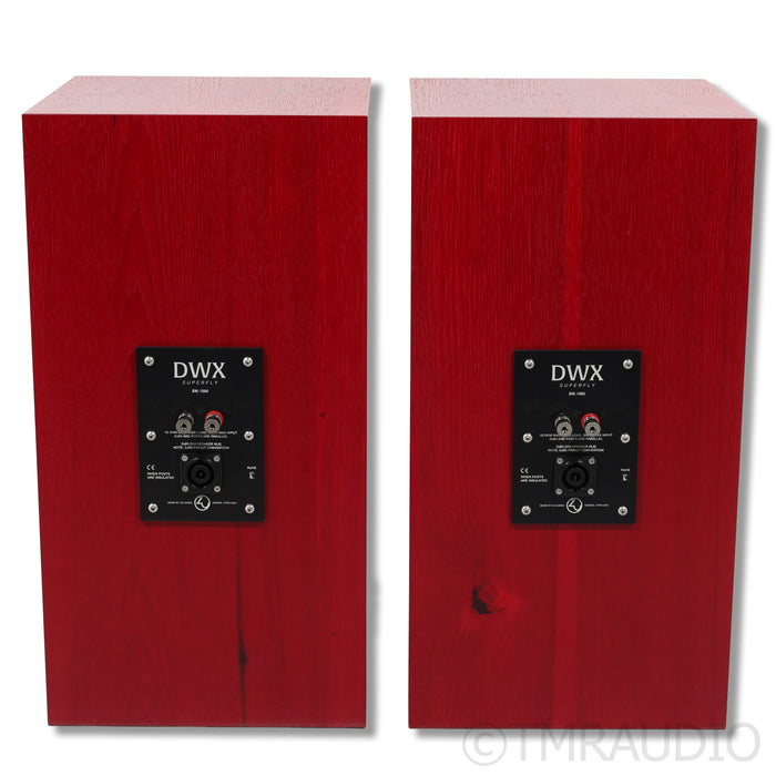 Zu Audio DWX Bookshelf Speakers; Superfly Upgrade; Red Hickory Pair