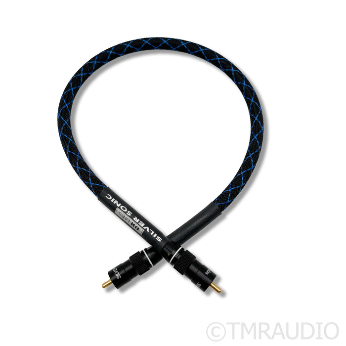 DH Labs Silver Sonic D-750 RCA Coaxial Cable; 0.5m Single Digital Interconnect
