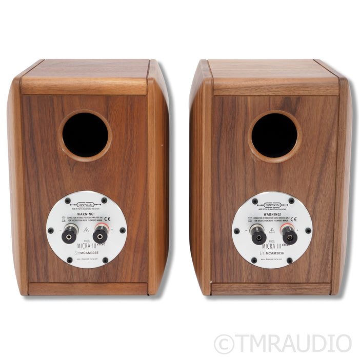 Diapason Micra III Excel Bookshelf Speakers; Walnut Pair