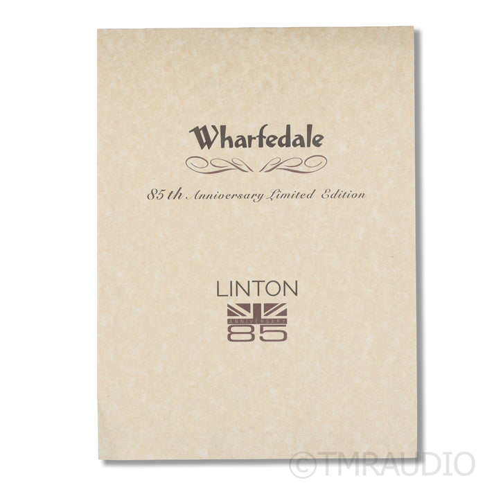 Wharfedale Linton 85th Anniversary Bookshelf Speakers; Walnut Pair
