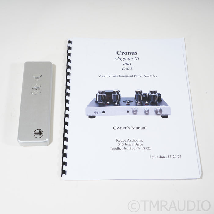 Rogue Audio Cronus Magnum III Tube Integrated Amplifier; MM / MC Phono