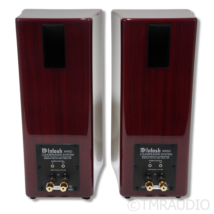 McIntosh XR50 Bookshelf Speakers; Red Walnut Pair