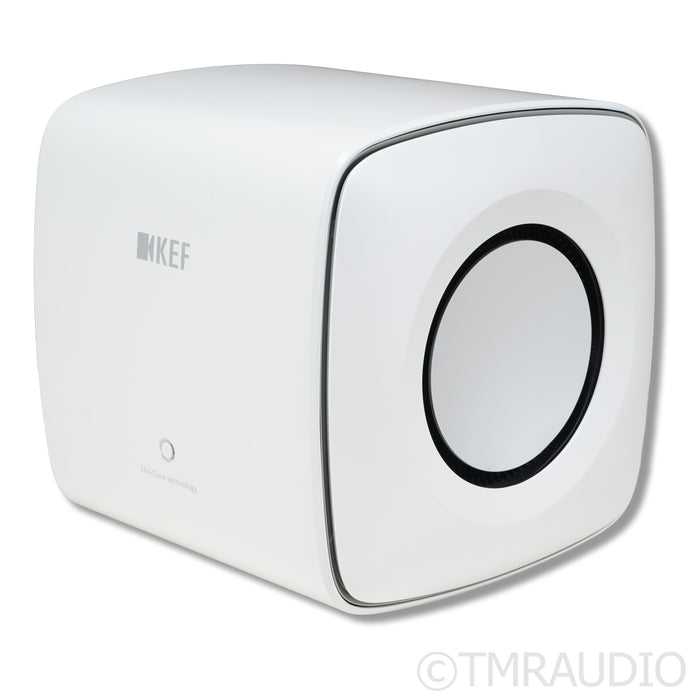 KEF KC62 Dual 6.5" Powered Subwoofer; Mineral White