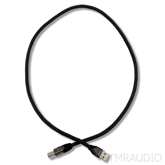 AudioQuest Carbon USB Cable; 0.75m Single Digital Interconnect; USB A to B