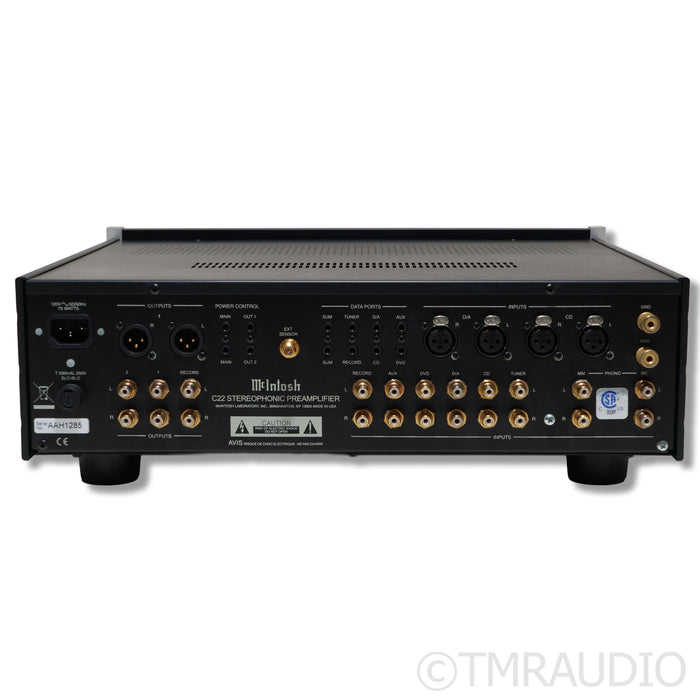 McIntosh C22 Mk IV Stereo Tube Preamplifier; MM / MC Phono
