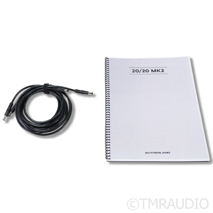 Sutherland Engineering 20/20 MK2 MM / MC Phono Preamplifier; LPS