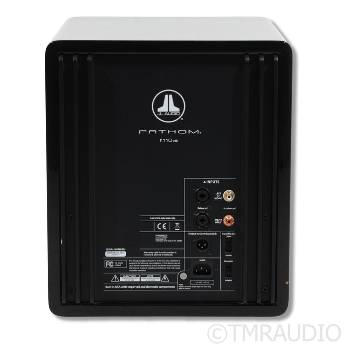 JL Audio Fathom F110 v2 10" Powered Subwoofer; Gloss Black