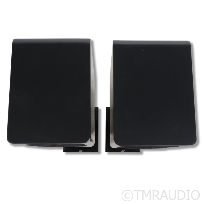 JM Reynaud Jubilee-Bliss Bookshelf Speakers; Anthracite Grey Pair w/ Stands