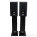 JM Reynaud Jubilee-Bliss Bookshelf Speakers; Anthracite Grey Pair w/ Stands