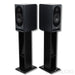 JM Reynaud Jubilee-Bliss Bookshelf Speakers; Anthracite Grey Pair w/ Stands