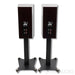 ELAC Adante AS-61 Bookshelf Speakers; Dark Rosewood Pair with Stands