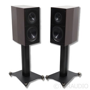 ELAC Adante AS-61 Bookshelf Speakers; Dark Rosewood Pair with Stands