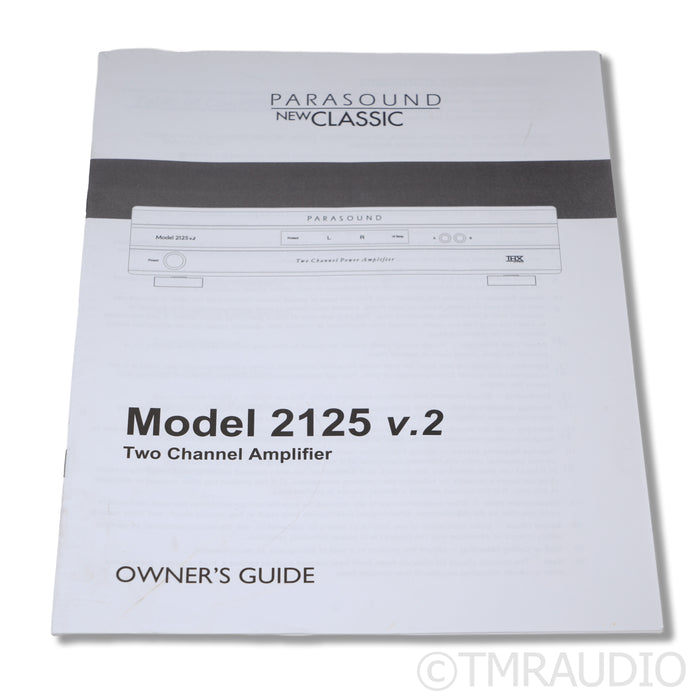 Parasound NewClassic 2125 v.2 Stereo Power Amplifier