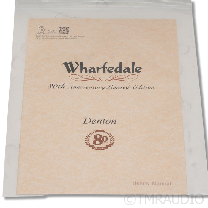 Wharfedale Denton 80th Anniversary Bookshelf Speakers; Walnut Pair