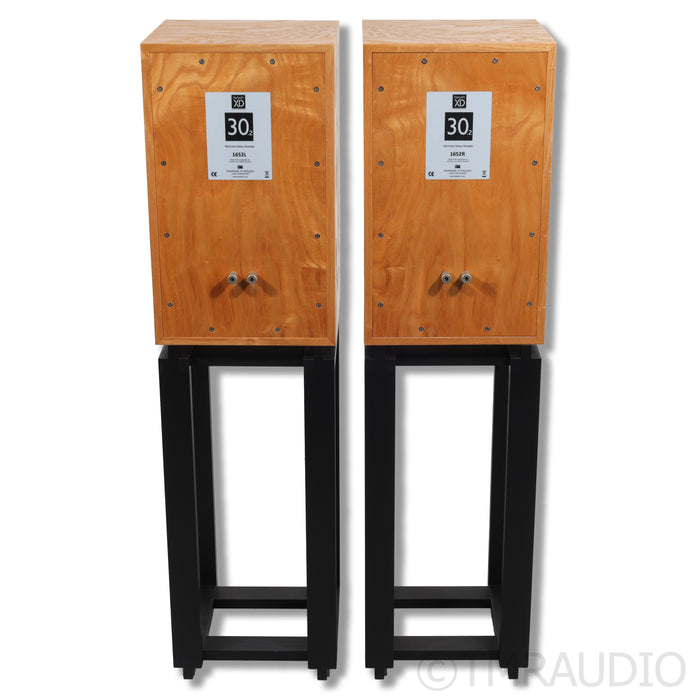 Harbeth Monitor 30.2 XD Bookshelf Speakers; Tamo Ash Pair w/ Ton Trager Stands