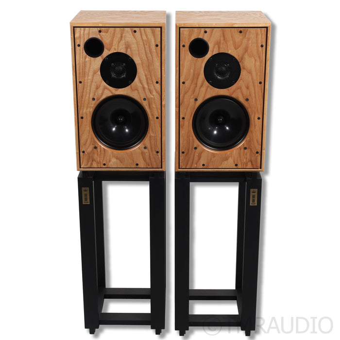Harbeth Monitor 30.2 XD Bookshelf Speakers; Tamo Ash Pair w/ Ton Trager Stands