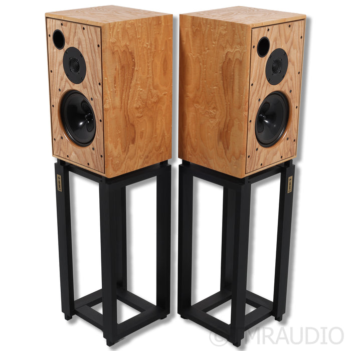 Harbeth Monitor 30.2 XD Bookshelf Speakers; Tamo Ash Pair w/ Ton Trager Stands