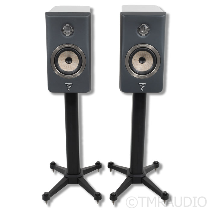 Focal Kanta No. 1 Bookshelf Speakers; Walnut Pair w/ Stands