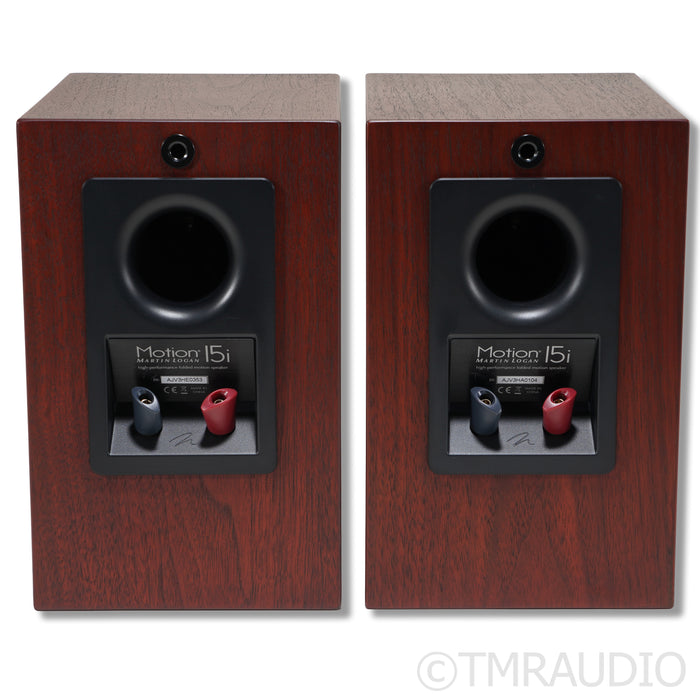 Martin Logan Motion 15i Bookshelf Speakers; Red Walnut Pair