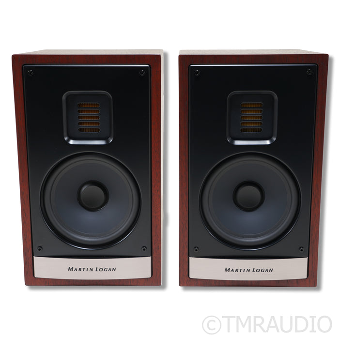 Martin Logan Motion 15i Bookshelf Speakers; Red Walnut Pair