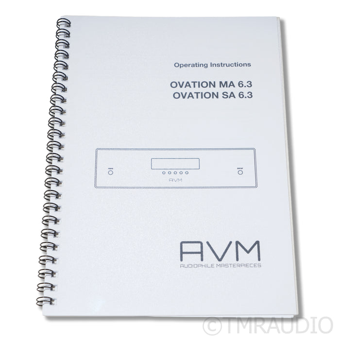AVM Ovation SA 6.2 Stereo Power Amplifier