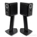 TAD ME1 Bookshelf Speakers; Gloss Black Pair with Stands
