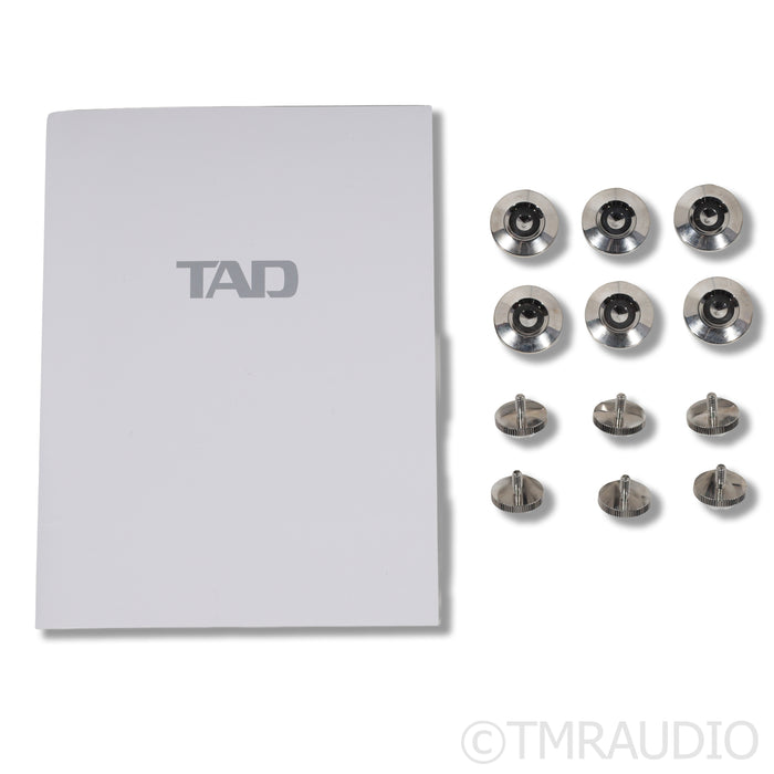 TAD ME1 Bookshelf Speakers; Gloss Black Pair with Stands