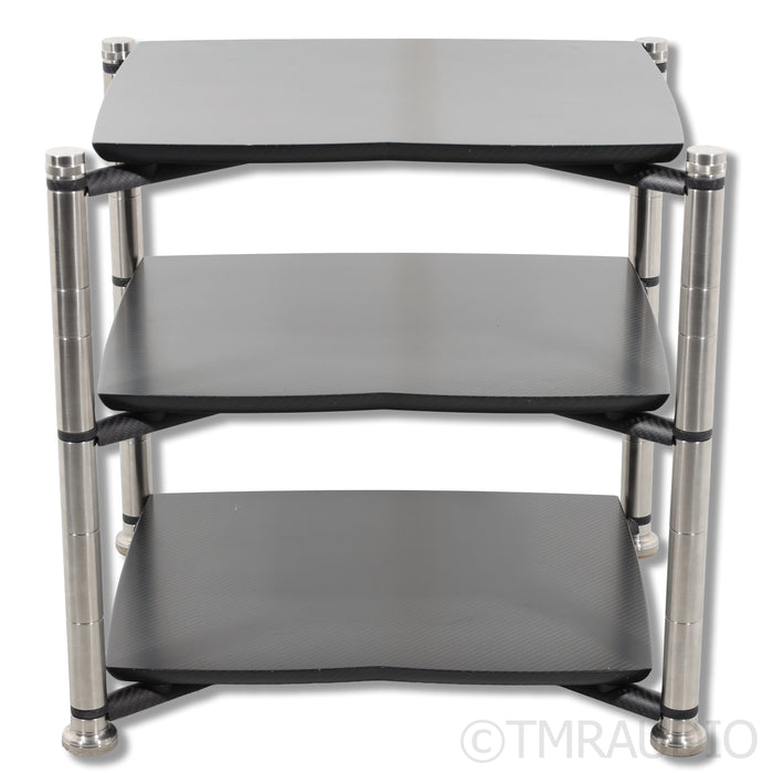 Bassocontinuo Aeon 3-Shelf HiFi Rack; Black