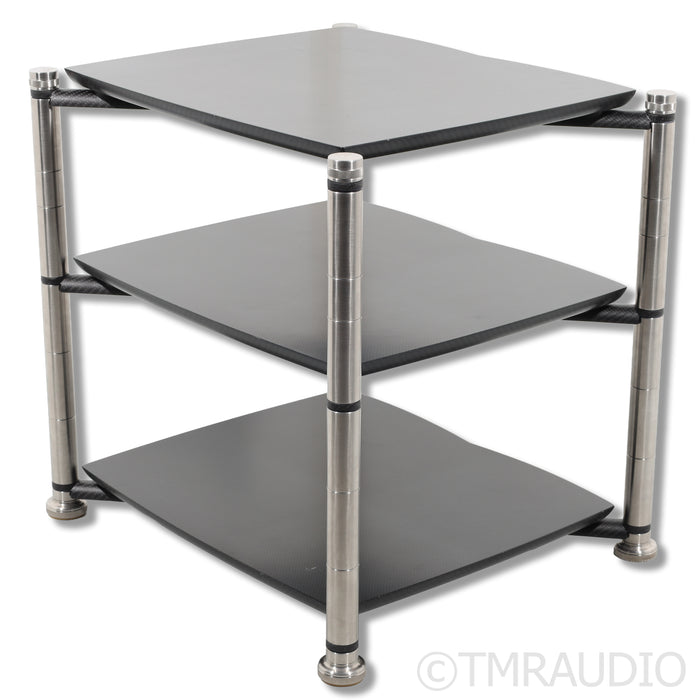 Bassocontinuo Aeon 3-Shelf HiFi Rack; Black