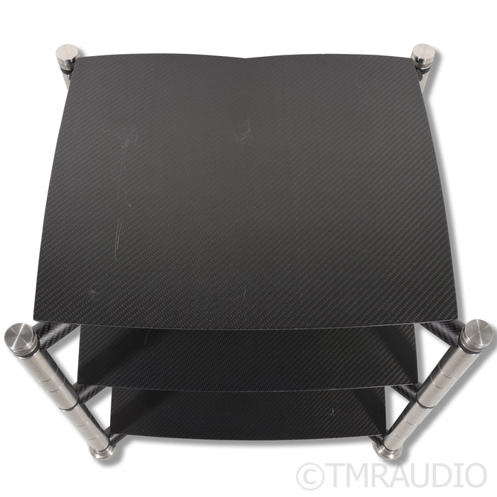 Bassocontinuo Aeon 3-Shelf HiFi Rack; Black