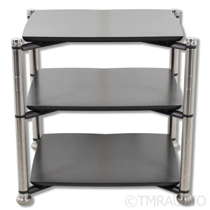 Bassocontinuo Aeon 3-Shelf HiFi Rack; Black