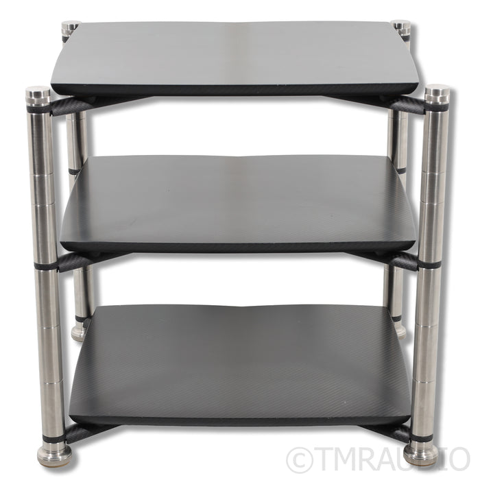 Bassocontinuo Aeon 3-Shelf HiFi Rack; Black
