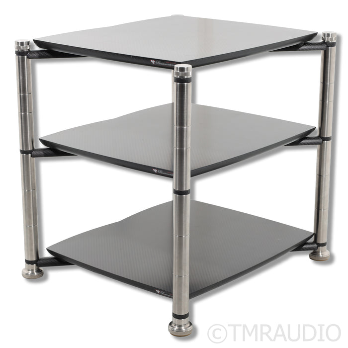 Bassocontinuo Aeon 3-Shelf HiFi Rack; Black