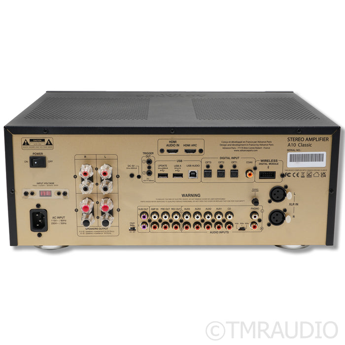 Advance Paris A10 Classic Stereo Tube Hybrid Integrated Amplifier; MM Phono