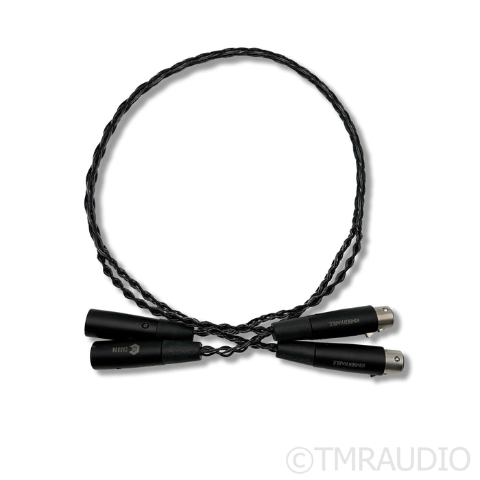 Kimber Kable Carbon Series XLR Cables; 0.75m Pair Balanced Interconnects