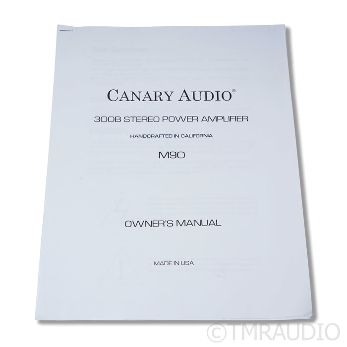 Canary Audio M90 Stereo Tube Power Amplifier